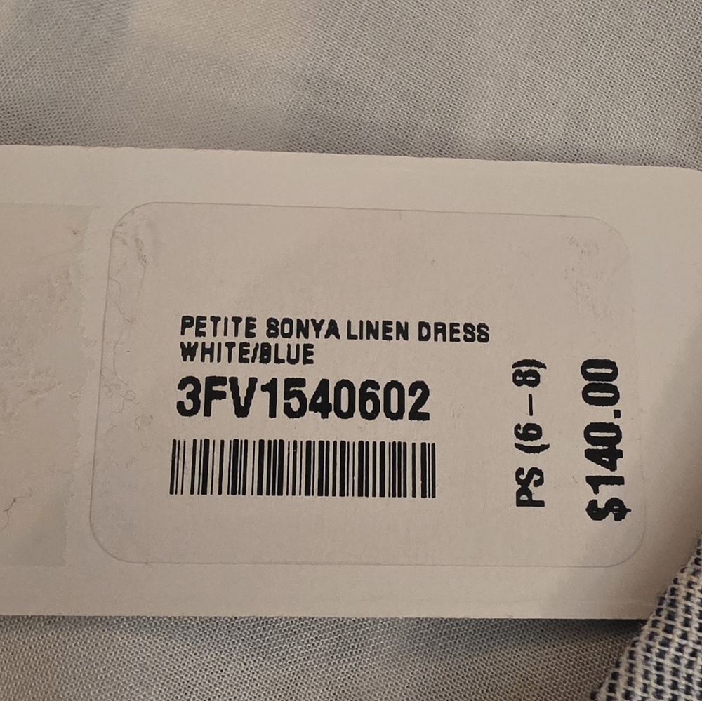 NWT Soft Surroundings Linen Blend Dress- Petite Small - Picture 10 of 14
